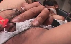 Japanese Teenie Gets Hairy Cunt Dildoed