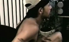 Straightbait ebony thug bareback assfucked by DILF