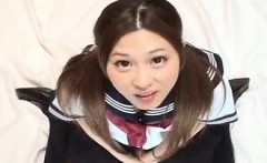 Schoolgirl On Her Knees For Cum - Japanese