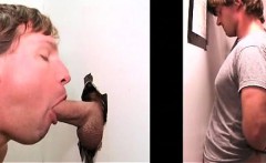 Blonde Gay Fellating Giant Dick On Gloryhole