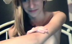 Blonde teen masturbating on webcam hard