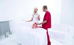 Ts nurse Aubrey Kate gives head and is fucked by the doctor