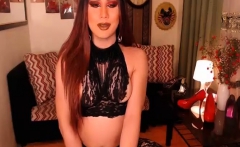 Sexy Asian Tranny Masturbating on Cam