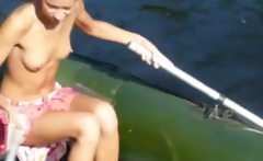 Amateur Italian Natasha In The Boat