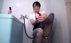 Dominant Japanese whore in foot fetish action