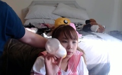 Japanese Teen Mizuki Fingering ass and pussy visit her