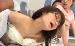 Sexy small tit Asian teen dildos her pussy until orgasm