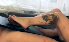 footjob legs tattoo feet