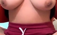 Big Tit Amateur Brunette Fucks A Dildo Close Up And Hardcore