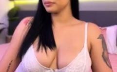 Busty Brunette Bitch With Big Boobs