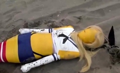 mummification on the beach