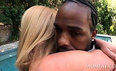 Horny Housewife Flashing Assets Seduces A Black Dude